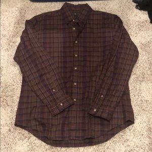 Polo Ralph Lauren plaid button down LARGE